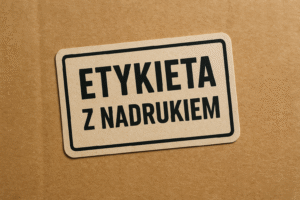 etykieta z nadrukiem
