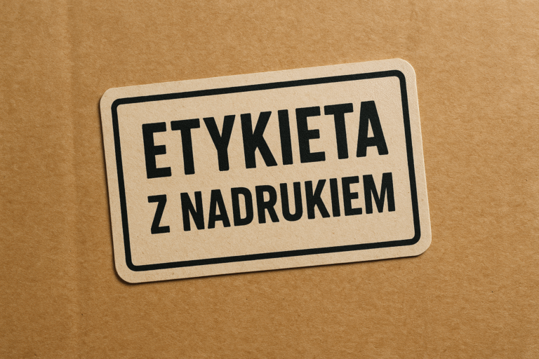 etykieta z nadrukiem